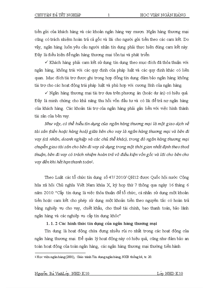 image for page Chất lượng tín dụng ngân hàng hiện trạng và giải pháp nâng cao chất lượng tín dụng tại NHTMCP Quân đội chi nhánh Trần Duy Hưng