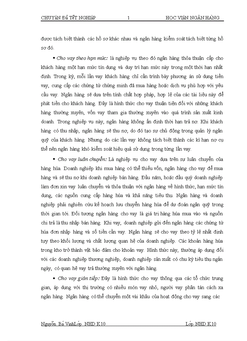 image for page Chất lượng tín dụng ngân hàng hiện trạng và giải pháp nâng cao chất lượng tín dụng tại NHTMCP Quân đội chi nhánh Trần Duy Hưng