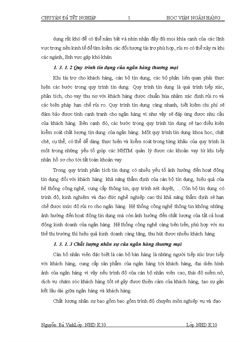 image for page Chất lượng tín dụng ngân hàng hiện trạng và giải pháp nâng cao chất lượng tín dụng tại NHTMCP Quân đội chi nhánh Trần Duy Hưng