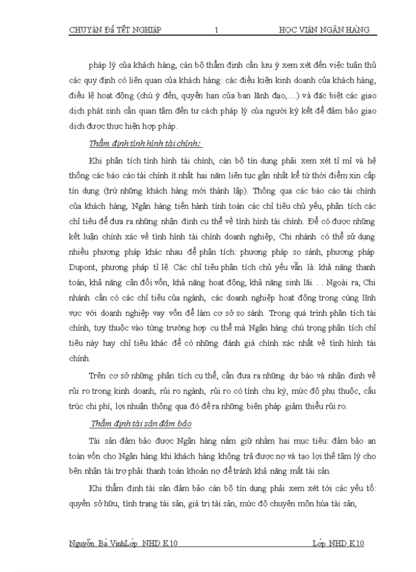 image for page Chất lượng tín dụng ngân hàng hiện trạng và giải pháp nâng cao chất lượng tín dụng tại NHTMCP Quân đội chi nhánh Trần Duy Hưng