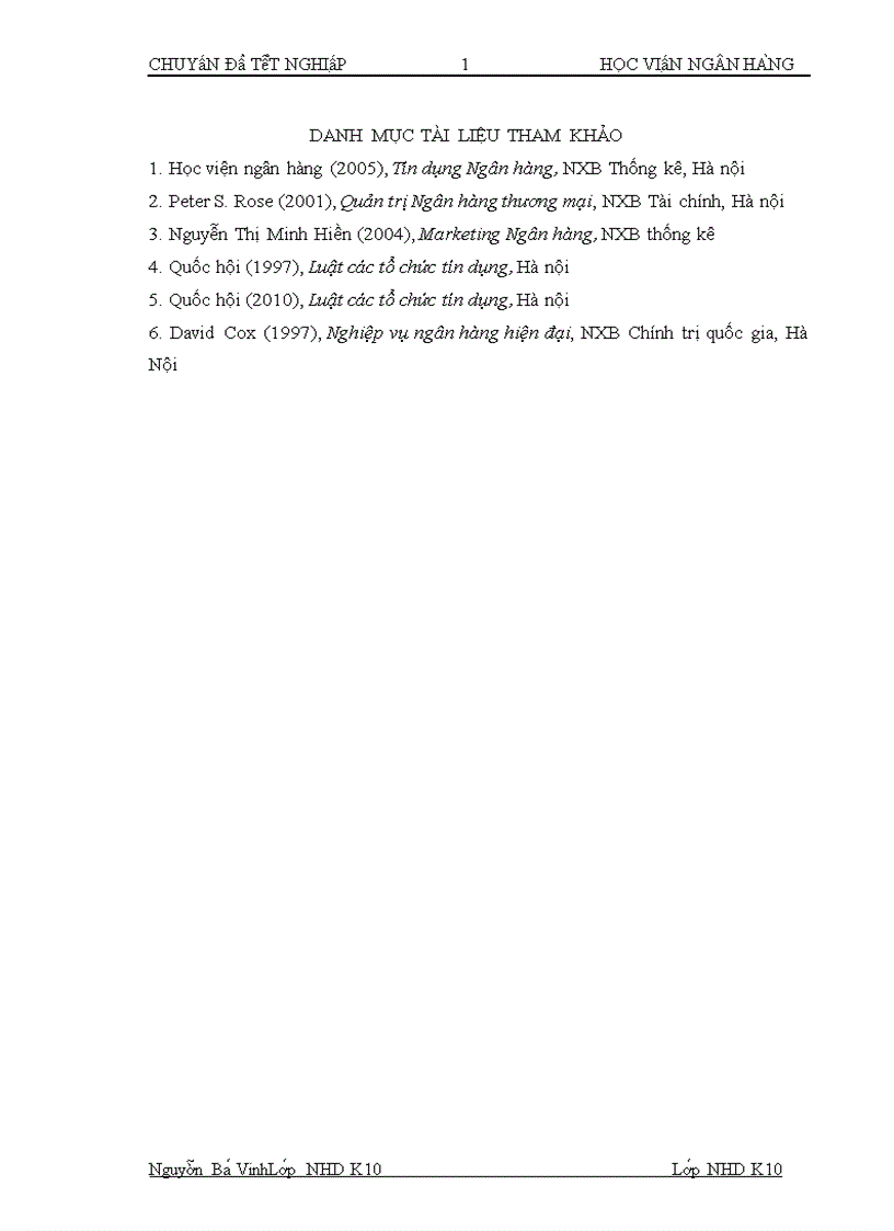 image for page Chất lượng tín dụng ngân hàng hiện trạng và giải pháp nâng cao chất lượng tín dụng tại NHTMCP Quân đội chi nhánh Trần Duy Hưng