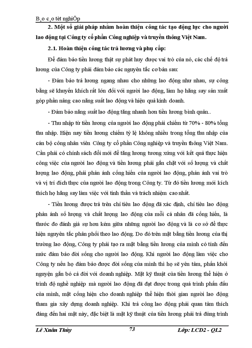 image for page Hoàn thiện công tác tạo động lực cho người lao động tại Công ty cổ phần Công nghiệp và truyền thông Việt Nam VNINCOM 1