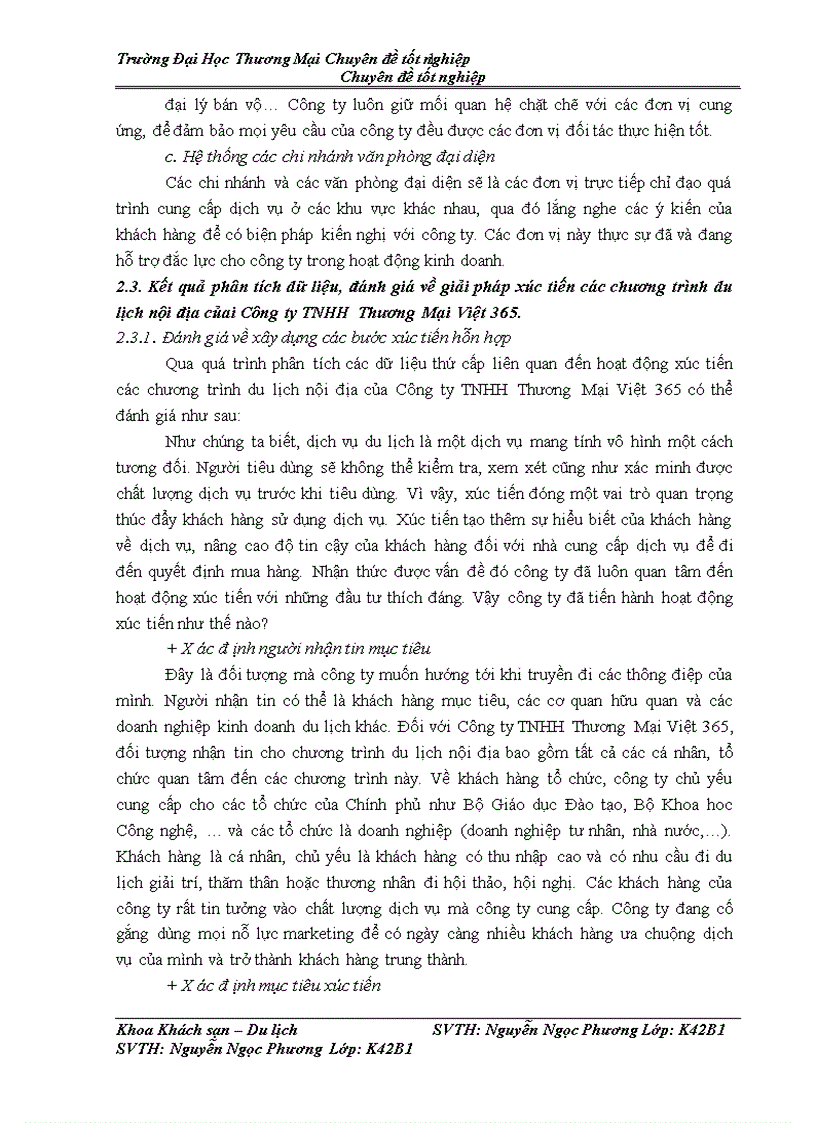 image for page Giải pháp tăng cường xúc tiến các chương trình du lịch nội địa của Công ty TNHH Thương Mại Việt 365