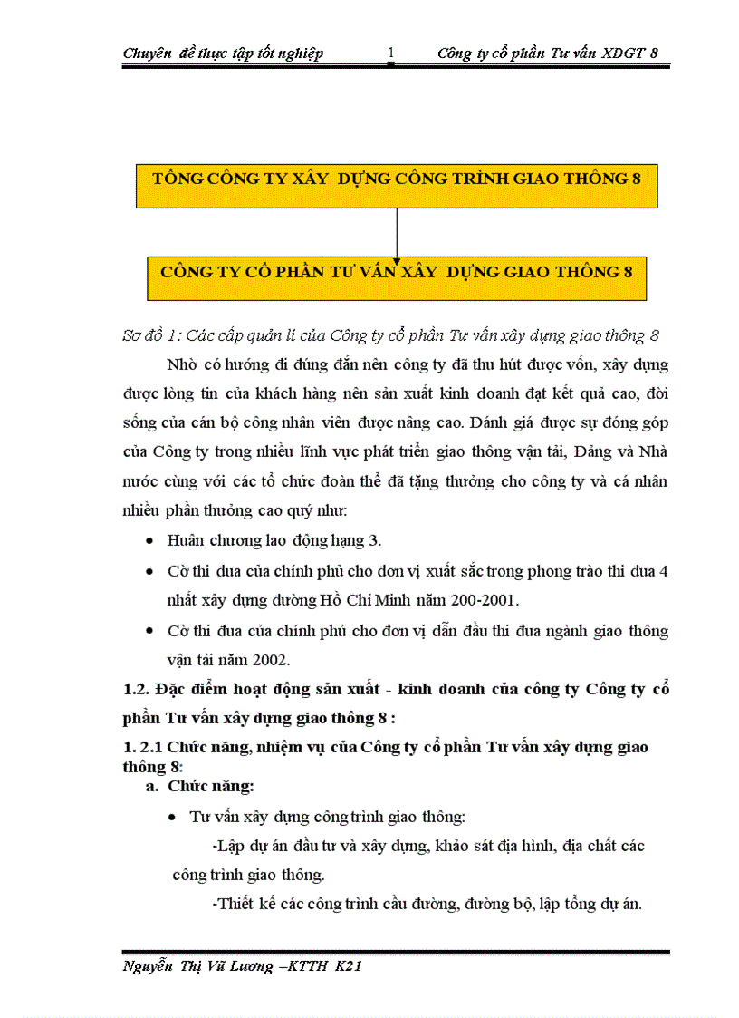 image for page Tổ chức bộ máy kế toán và hệ thống kế toán tại Công ty cổ phần Tư vấn xây dựng giao thông 1