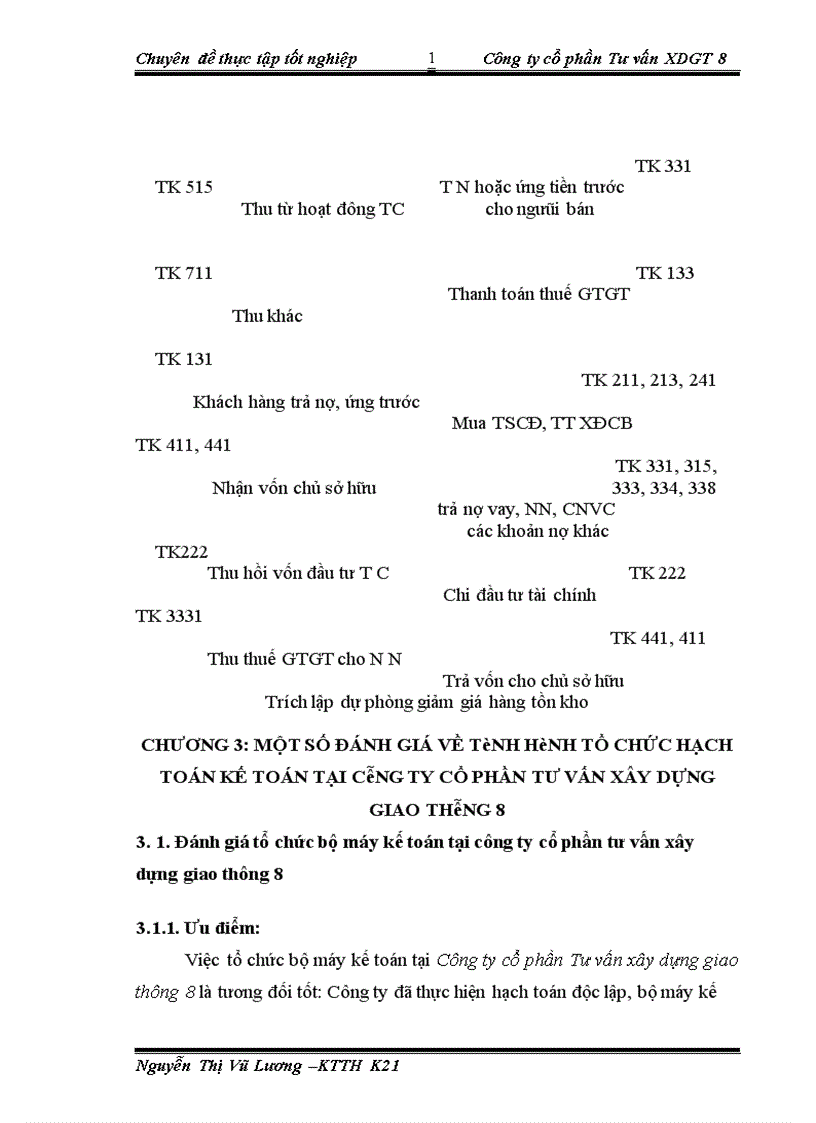 image for page Tổ chức bộ máy kế toán và hệ thống kế toán tại Công ty cổ phần Tư vấn xây dựng giao thông 1
