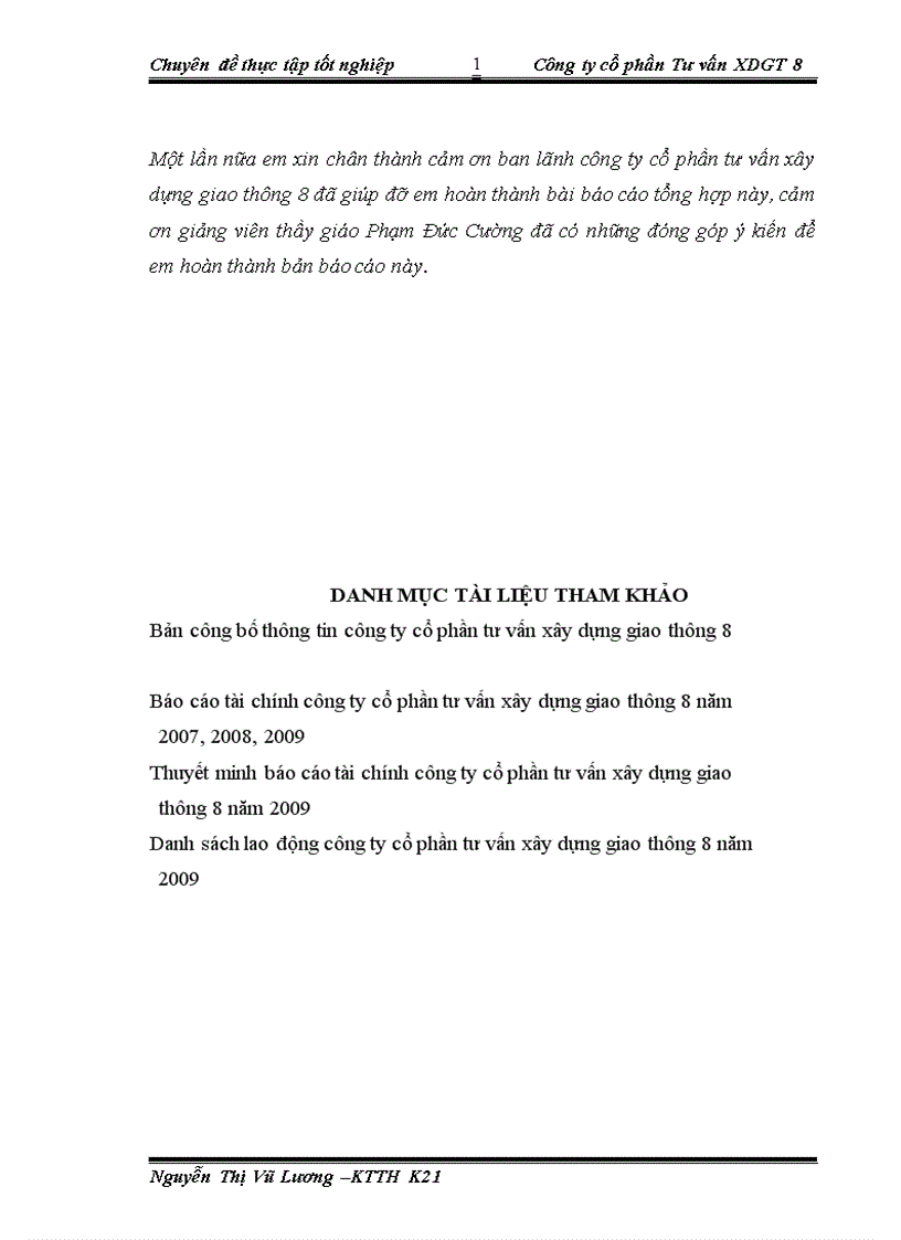 image for page Tổ chức bộ máy kế toán và hệ thống kế toán tại Công ty cổ phần Tư vấn xây dựng giao thông 1