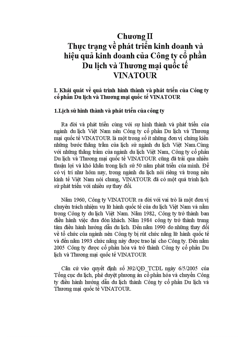 image for page Thực trạng và giải pháp thu hút khách du lịch tại công ty du lịch và thương mại quốc tế vinatour