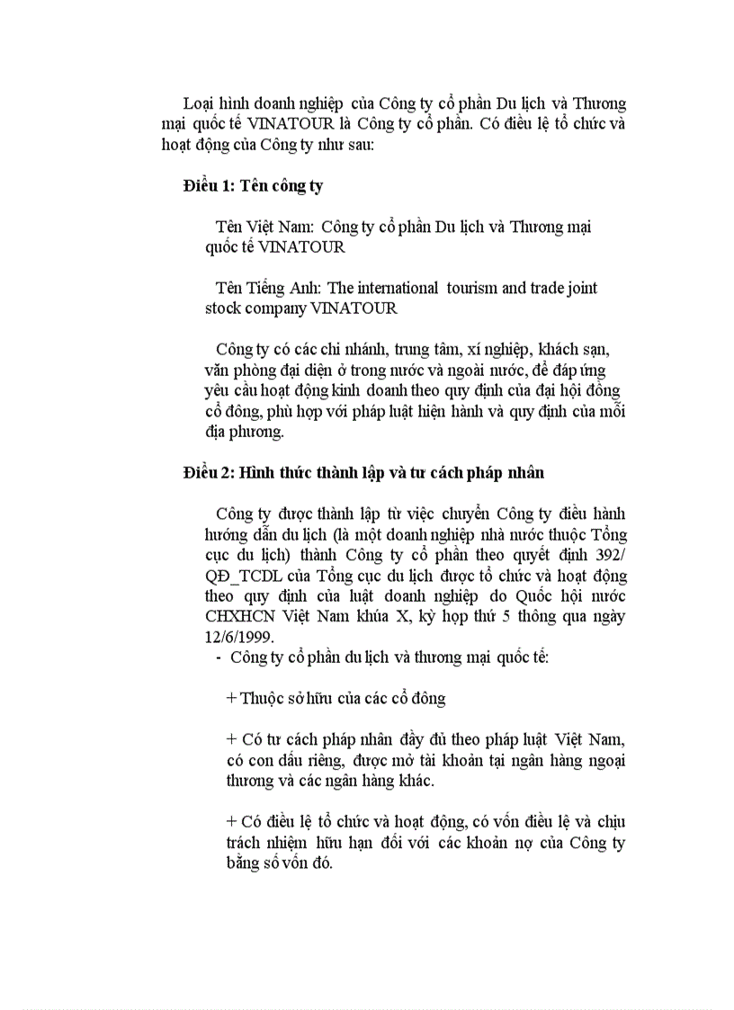 image for page Thực trạng và giải pháp thu hút khách du lịch tại công ty du lịch và thương mại quốc tế vinatour