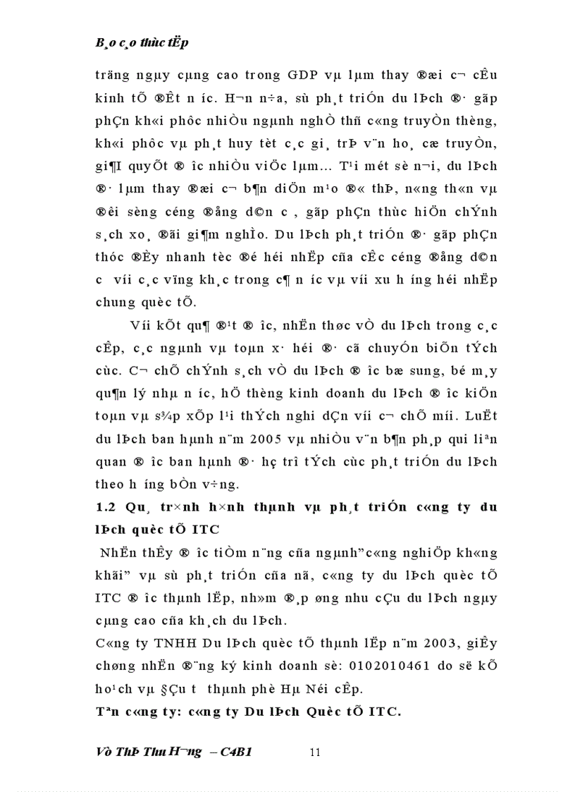 image for page Thực trạng hoạt động kinh doanh lữ hành công ty du lịch quốc tế itc