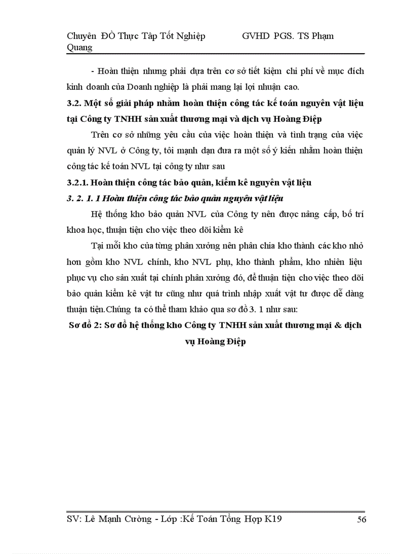 image for page Hoàn thiện công tác kế toán nguyên vật liệu tại công ty TNHH sản xuất thương mại và dịch vụ Hoàng Điệp 1