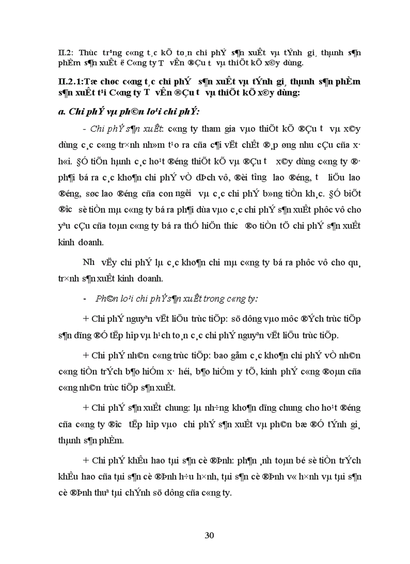 image for page Tổ chức tập hợp chi phí sản xuất và tính giá thành sản phẩm tại Công ty Tư vấn đầu tư và thiết kế xây dựng 1