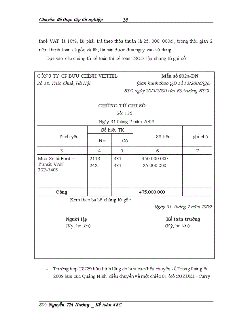 image for page Hoàn thiện kế toán tài sản cố định hữu hình tại công ty CP bưu chính Viettel