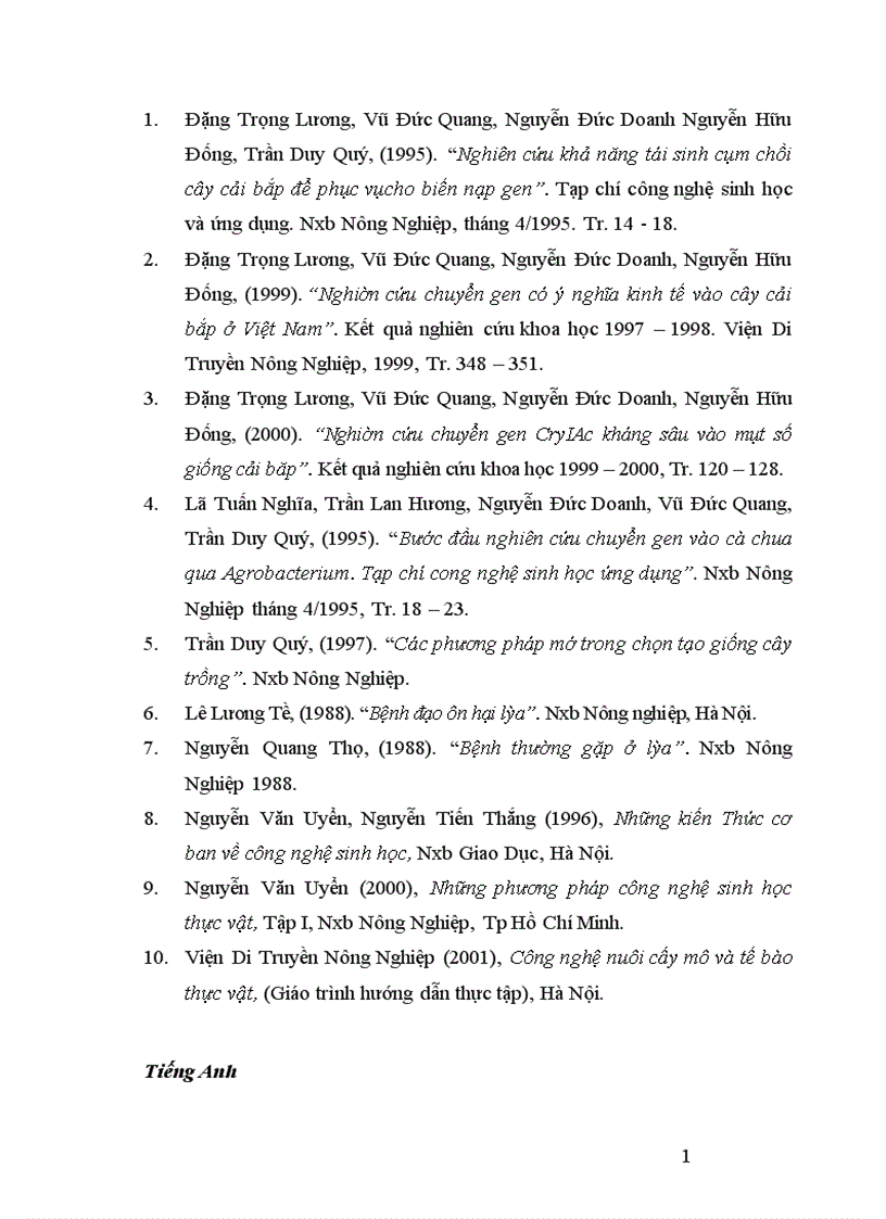 image for page Nghiên cứu tạo cây lúa chuyển gen Chitinase kháng bệnh đạo ôn nhờ vi khuẩn Agrobacterium tumefaciens 1