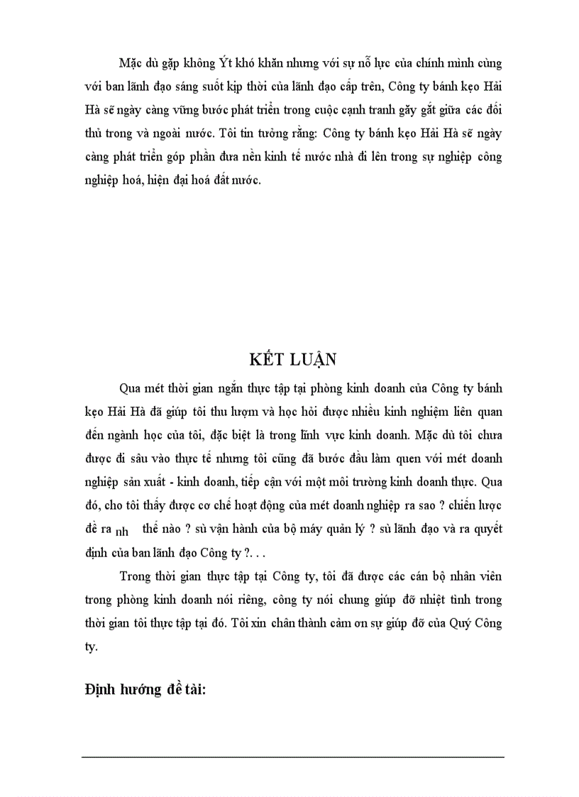 image for page Một số biện pháp hoàn thiện hệ thống kênh phân phối của Công ty bánh kẹo Hải Hà