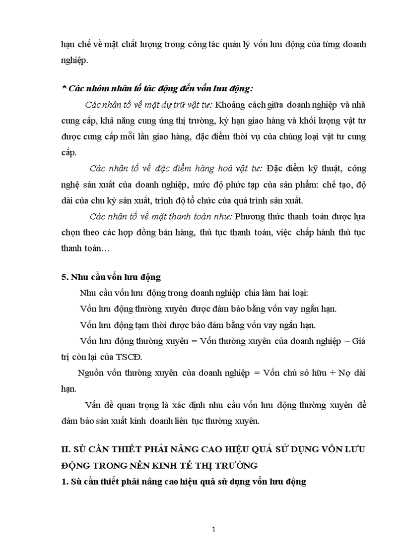 image for page Thực trạng về quản lý và hiệu quả sử dụng vốn lưu động ở điện lực Bắc Ninh 1