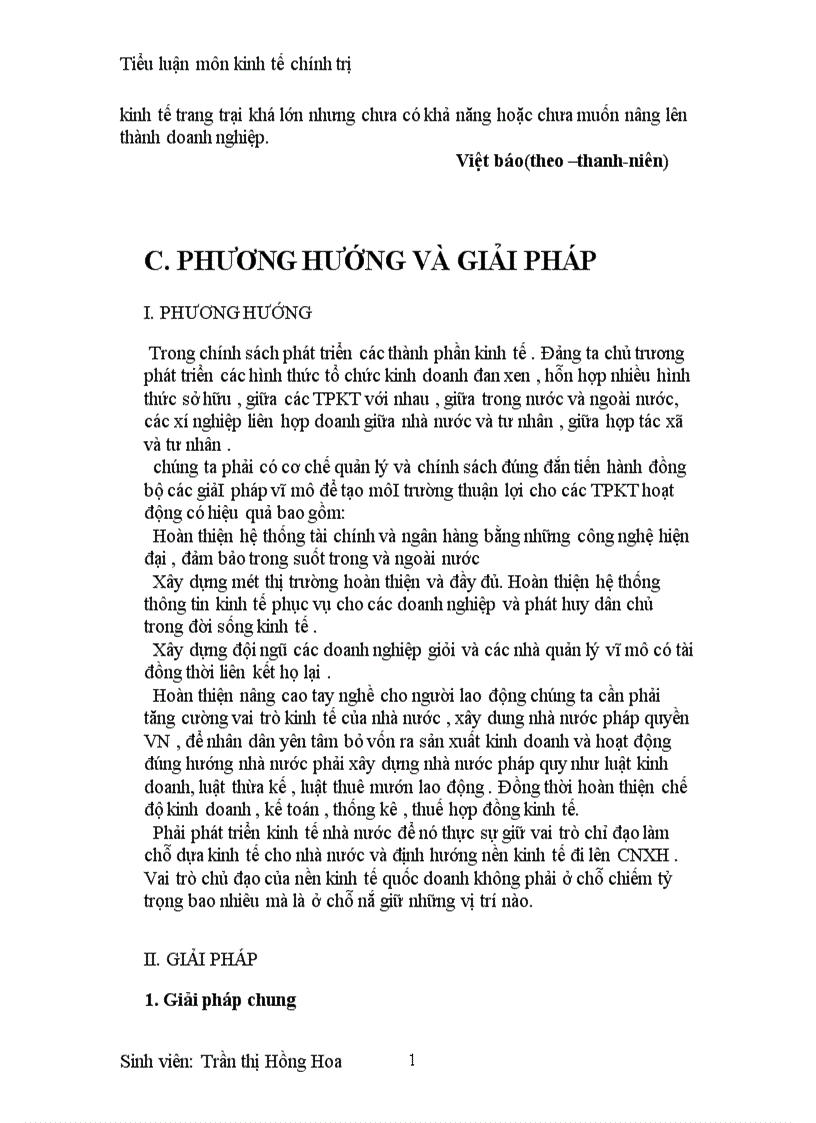 image for page Nền kinh tế nhiều thành phần trong TKQĐ lên CNXH ở nứoc ta