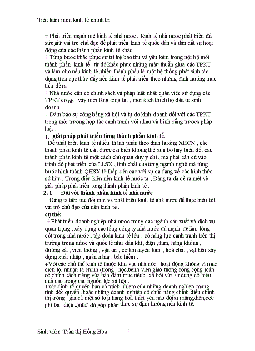 image for page Nền kinh tế nhiều thành phần trong TKQĐ lên CNXH ở nứoc ta