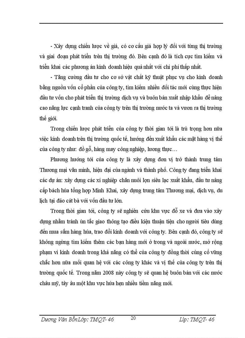 image for page Tình hình thực trạng kinh doanh của Công ty cổ phần thương mại Minh Khai