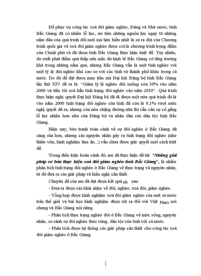 image for page Những giải pháp cơ bản thực hiện xoá đói giảm nghèo tỉnh Bắc Giang 1