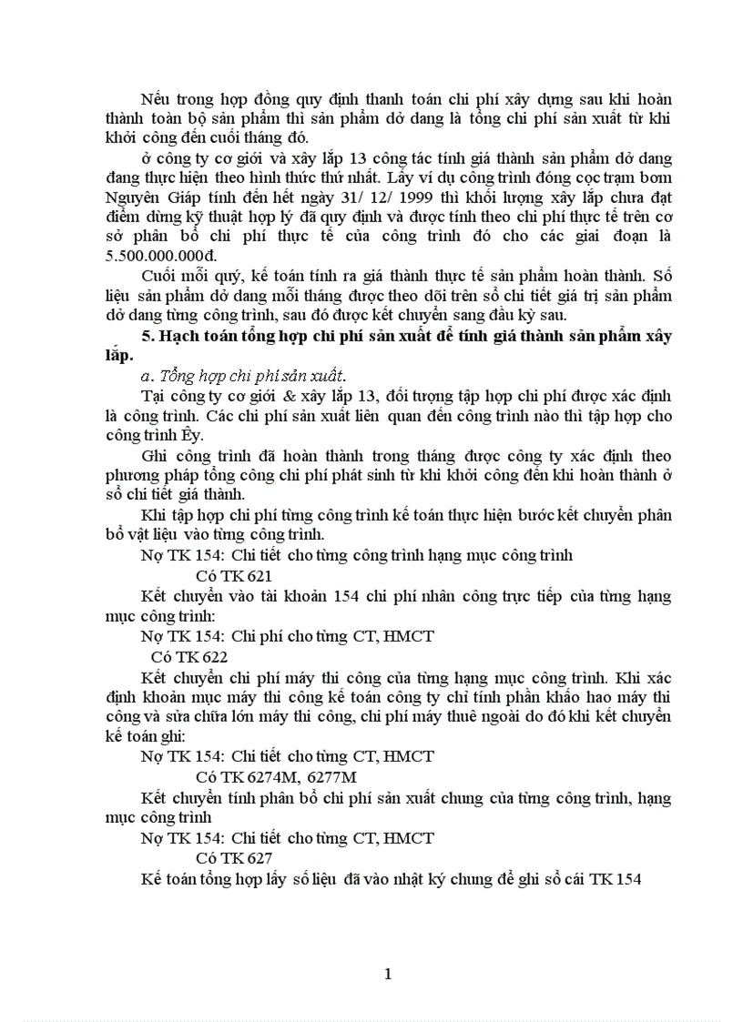 image for page Kế toán tập hợp chi phí sản xuất và tính giá thành sản phẩm 1