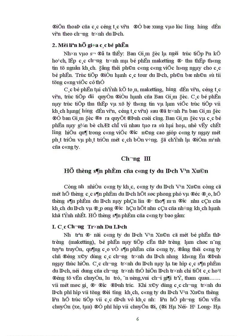 image for page Báo cáo thực tập tại công ty du lịch Vạn Xuân