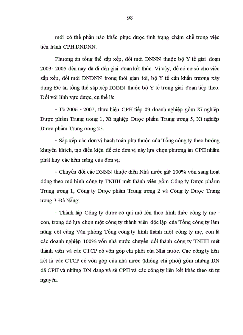 image for page Hoàn thiện qui định pháp luật về cổ phần hóa doanh nghiệp nhà nước từ thực tiễn ngành dược