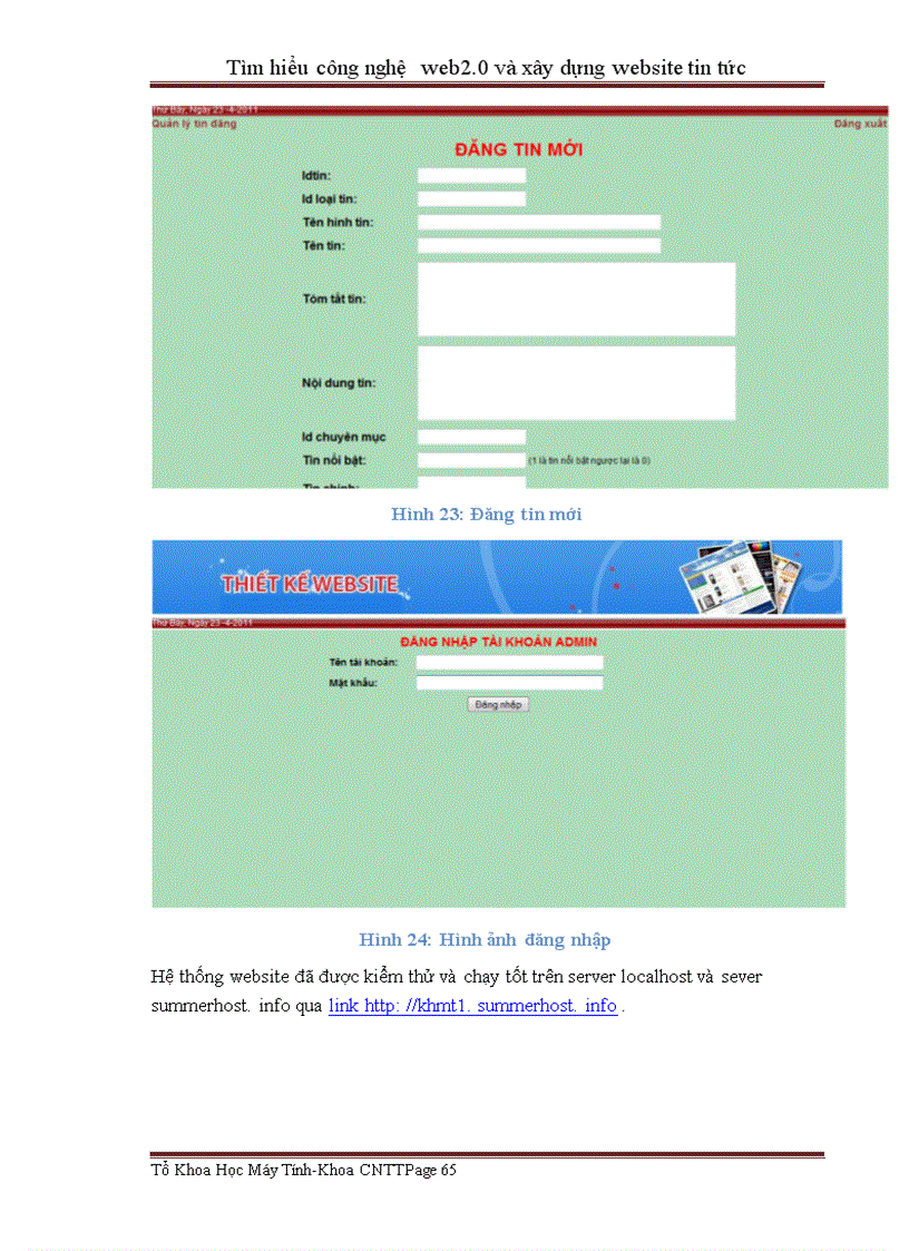 image for page Tìm hiểu công nghệ web và xây dựng website tin tức