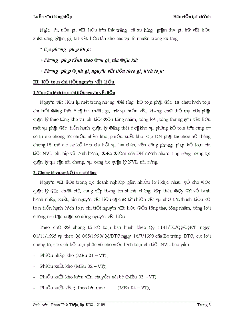 image for page Kế toán nhập xuất nguyên vật liệu ở công ty cơ khí Hà Nội