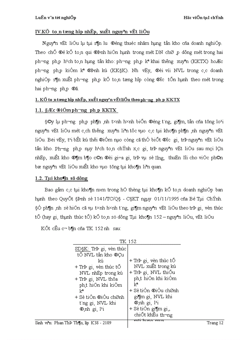 image for page Kế toán nhập xuất nguyên vật liệu ở công ty cơ khí Hà Nội