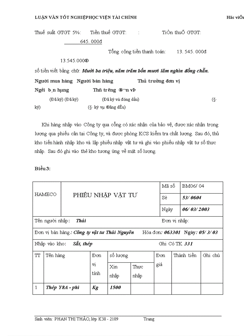 image for page Kế toán nhập xuất nguyên vật liệu ở công ty cơ khí Hà Nội