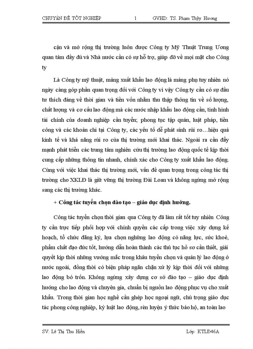 image for page Hoàn thiện công tác xuất khẩu lao động tại Công ty Mỹ Thuật Trung ương