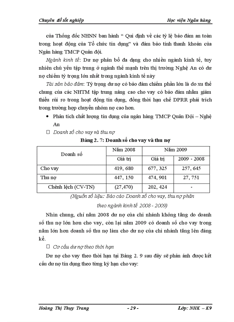 image for page Nâng cao chất lượng tín dụng đối với Chi nhánh ngân hàng TMCP Quân đội Nghệ An
