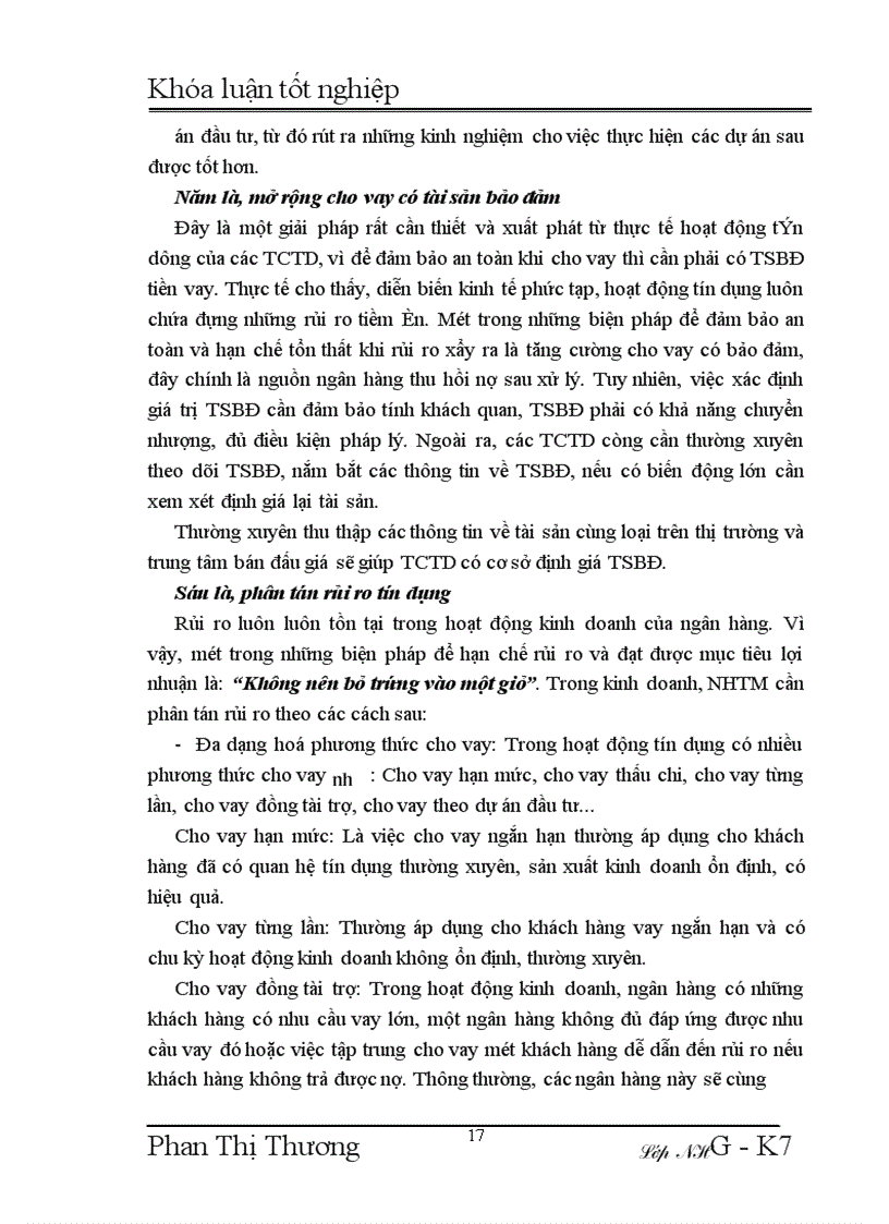 image for page Giải pháp phòng ngừa và hạn chế rủi ro tín dụng tại Ngân hàng Ngoại thương Hà Nội 1
