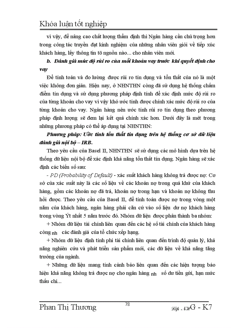 image for page Giải pháp phòng ngừa và hạn chế rủi ro tín dụng tại Ngân hàng Ngoại thương Hà Nội 1