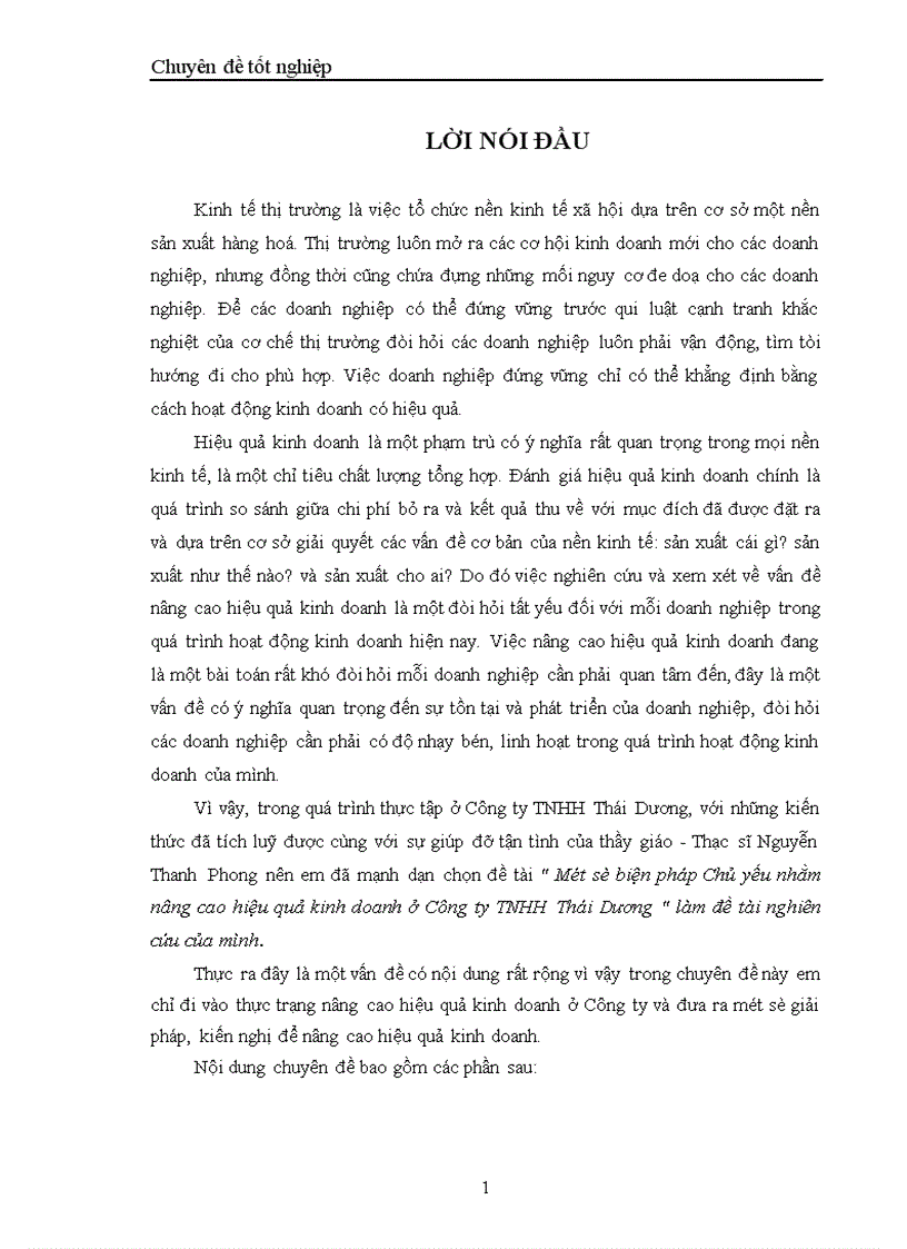 image for page Một số biện pháp Chủ yếu nhằm nâng cao hiệu quả kinh doanh ở Công ty TNHH Thái Dương 1