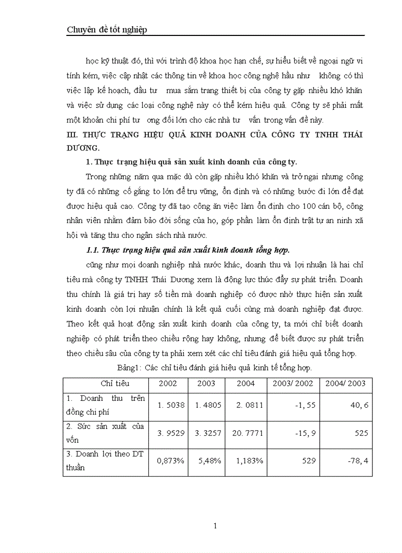 image for page Một số biện pháp Chủ yếu nhằm nâng cao hiệu quả kinh doanh ở Công ty TNHH Thái Dương 1