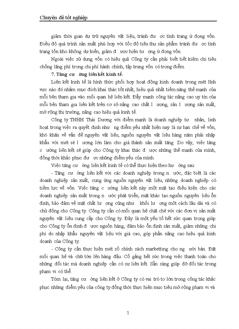 image for page Một số biện pháp Chủ yếu nhằm nâng cao hiệu quả kinh doanh ở Công ty TNHH Thái Dương 1