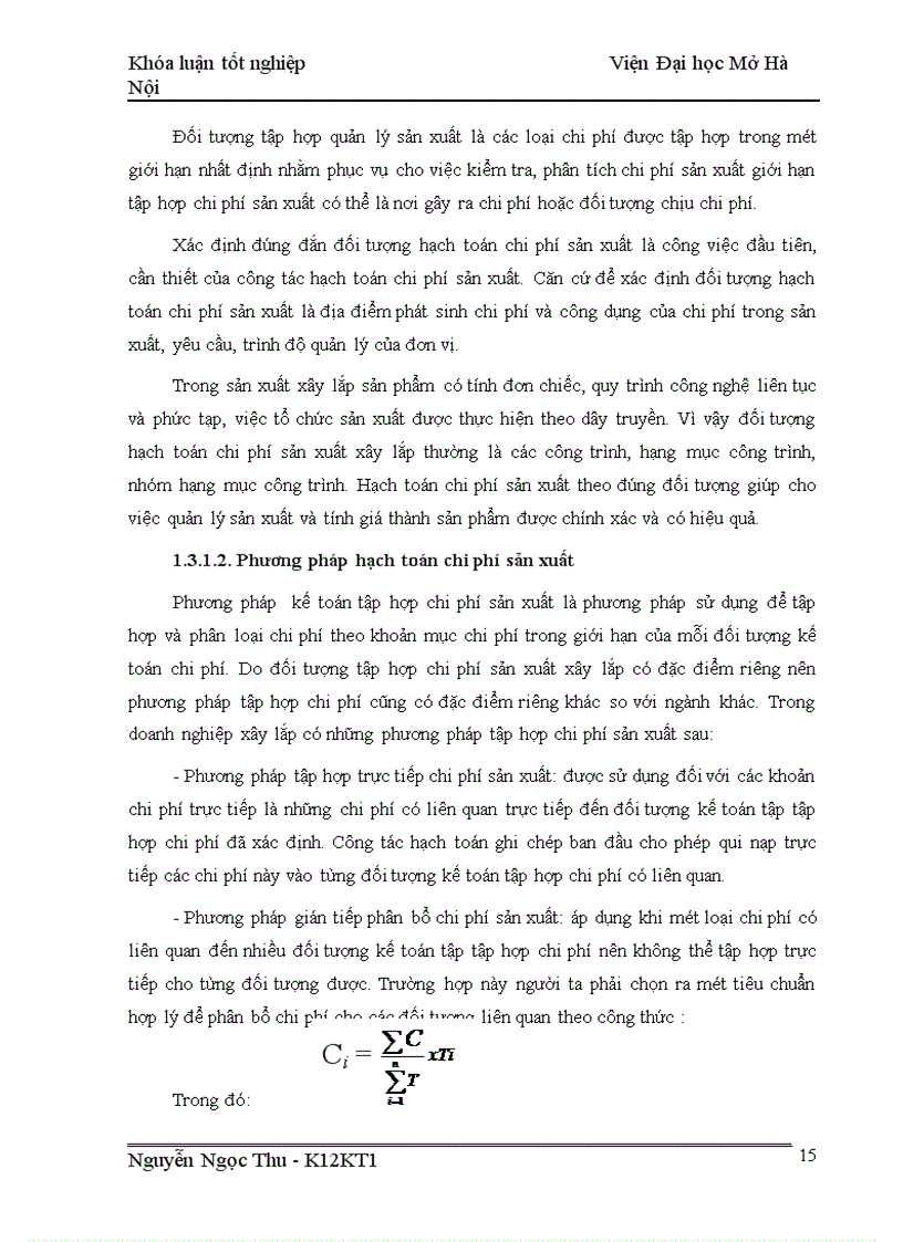 image for page Hoàn thiện kế toán chi phí sản xuất và tính giá thành sản phẩm xây lắp tại Công ty Xây Dựng Quốc Tế 1