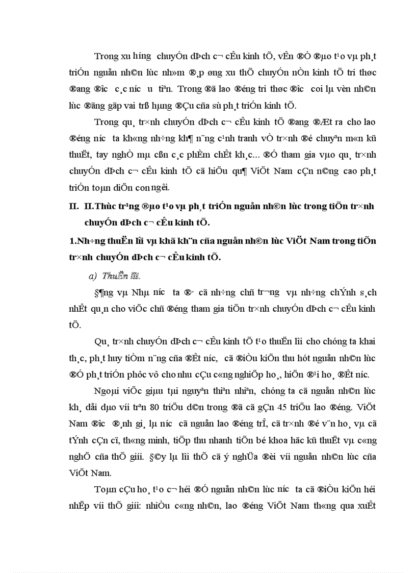 image for page Đào tạo và phát triển nguồn nhân lực Việt Nam trong tiến trình chuyển dịch cơ cấu kinh tế 1
