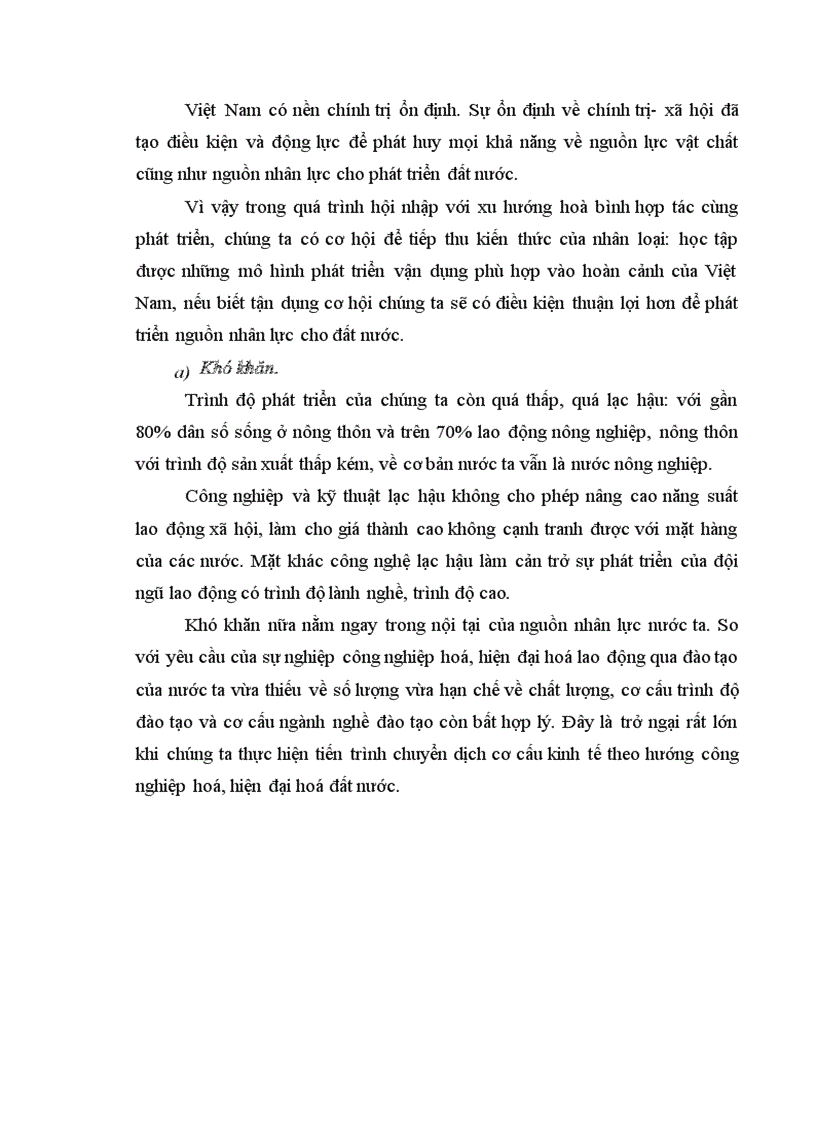 image for page Đào tạo và phát triển nguồn nhân lực Việt Nam trong tiến trình chuyển dịch cơ cấu kinh tế 1