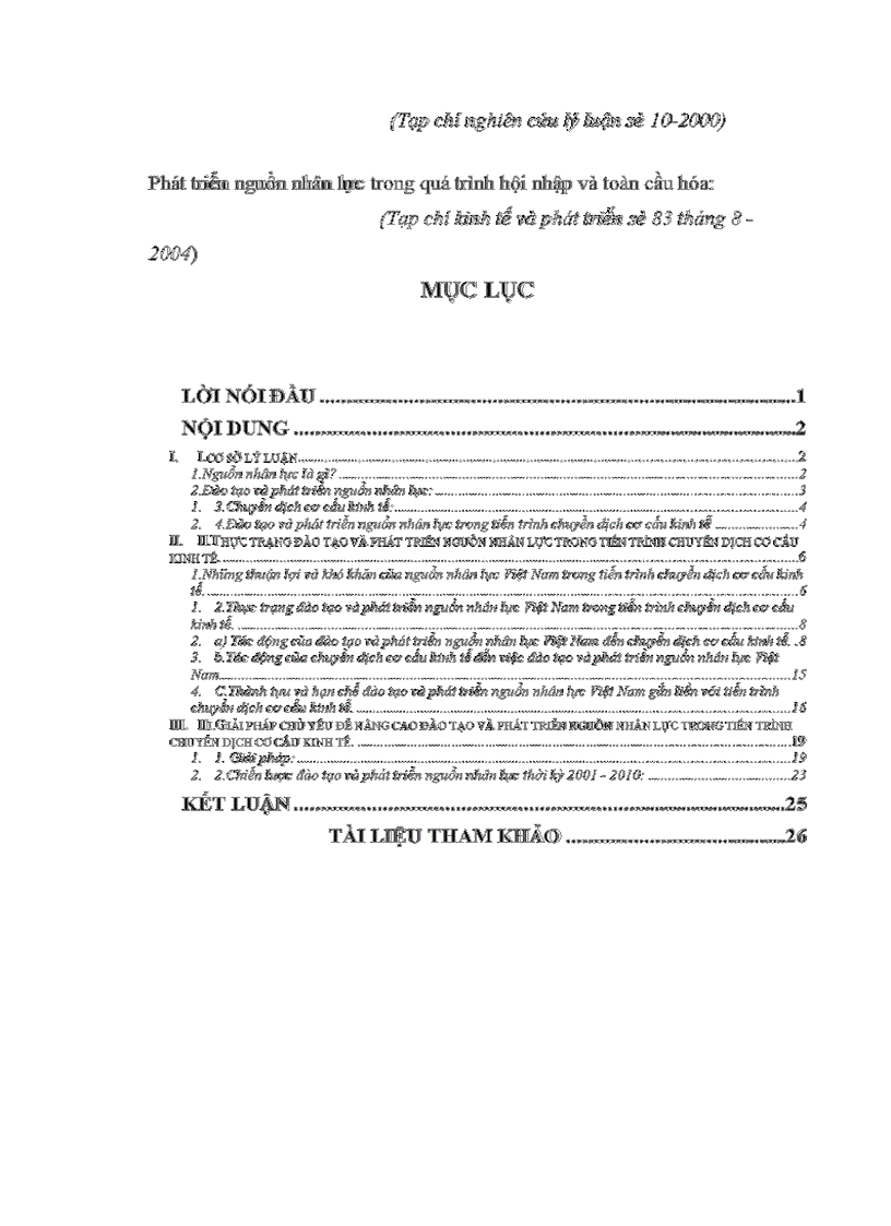 image for page Đào tạo và phát triển nguồn nhân lực Việt Nam trong tiến trình chuyển dịch cơ cấu kinh tế 1