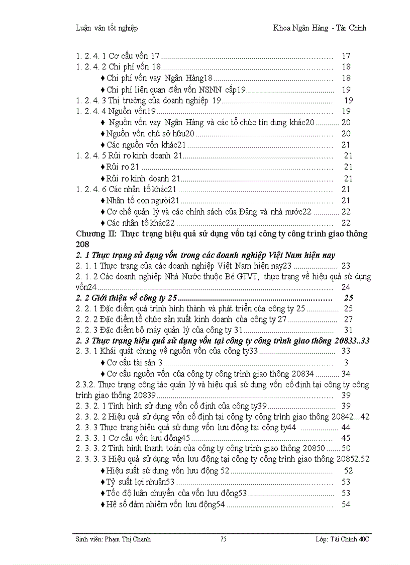 image for page Một số giải pháp nhằm nâng cao hiệu quả sử dụng vốn tại Công ty công trình giao thông 208 thuộc tổng giao thông 4 Bộ Giao Thông Vận tải 1