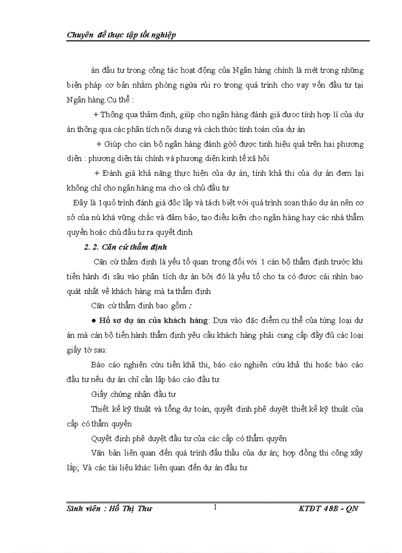 image for page Hoàn thiện công tác thẩm định dự án đầu tư tại ngân hàng nông nghiệp và phát triển nông thôn chi nhánh thanh trì 1