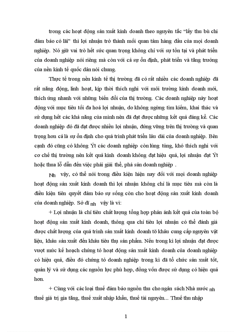 image for page Lợi nhuận và các giải pháp tăng lợi nhuận tại Công ty TNHH in Trường Đạt 1