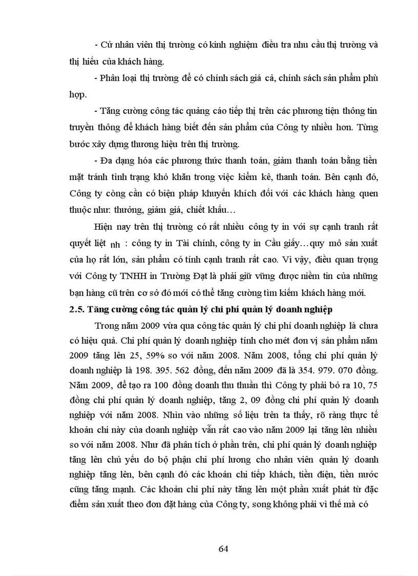 image for page Lợi nhuận và các giải pháp tăng lợi nhuận tại Công ty TNHH in Trường Đạt 1