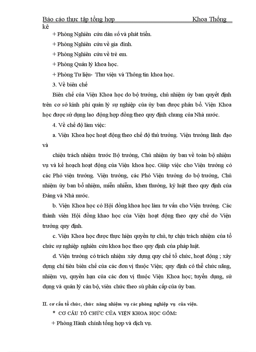 image for page Báo cáo tổng hợp về viện Khoa học dân số