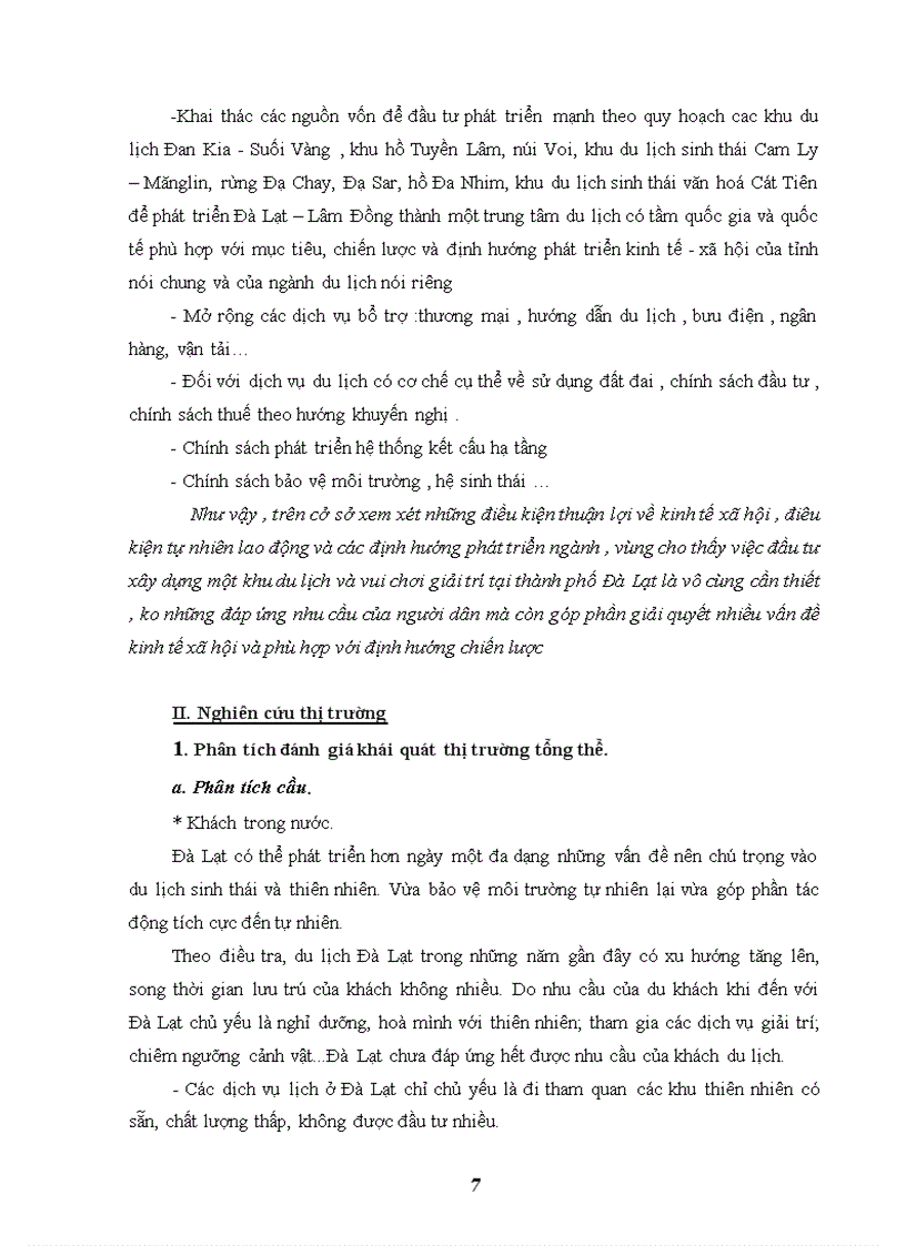 image for page Dự án xây dựng và cải tạo khu du lịch sinh thái hồ Than Thở Đà Lạt 1