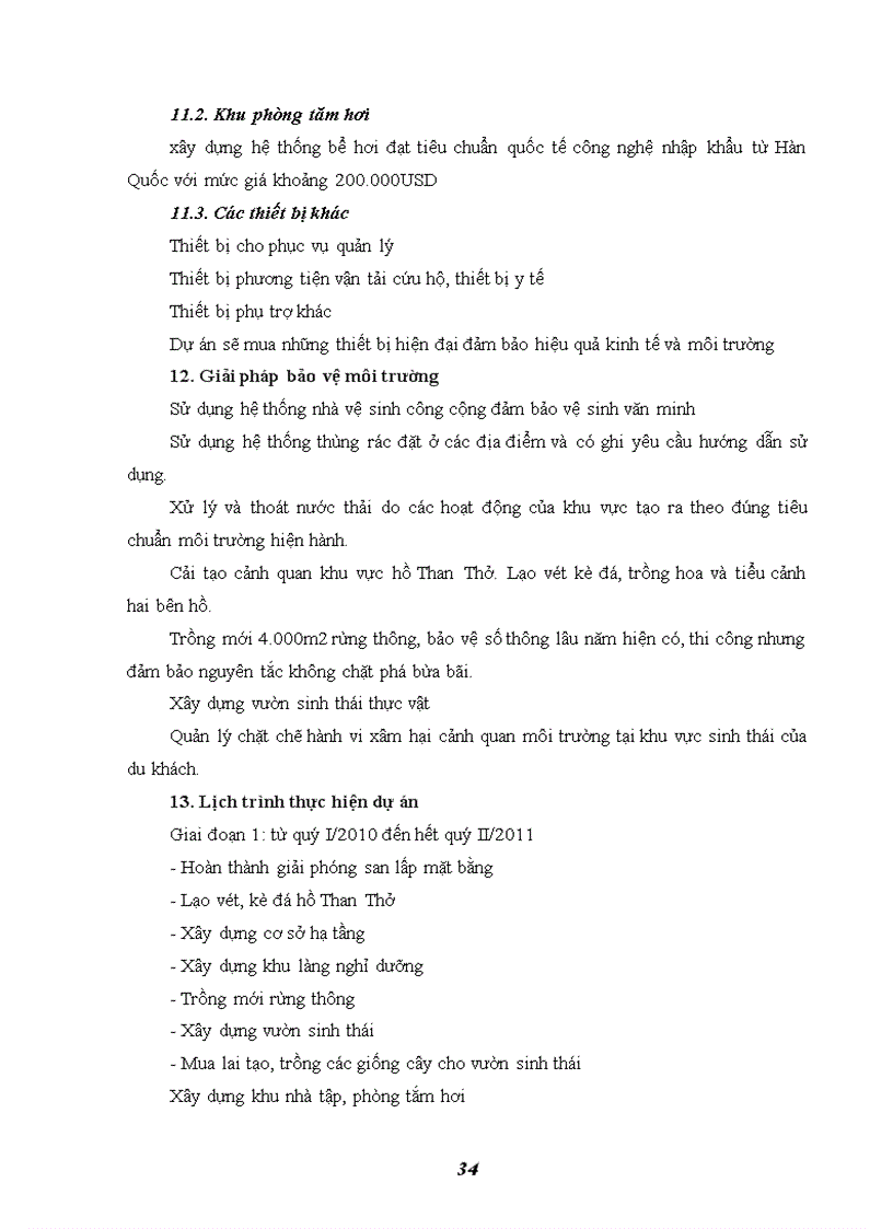 image for page Dự án xây dựng và cải tạo khu du lịch sinh thái hồ Than Thở Đà Lạt 1