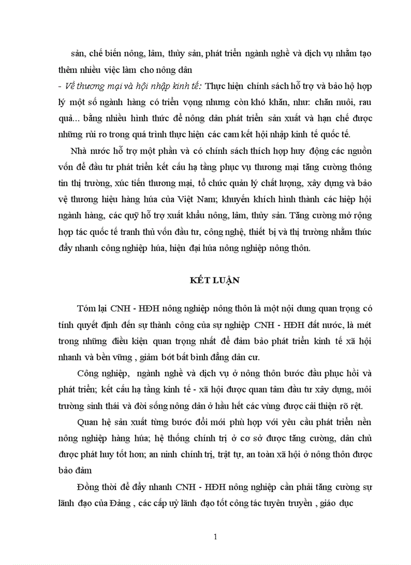 image for page Thực trạng của công nghiệp hoá hiện đại hoá nông nghiệp nông thôn của nước ta hiện nay và giải pháp để thực hiện CNH HĐH nông nghiệp nông thôn ở nước ta hiện nay 1