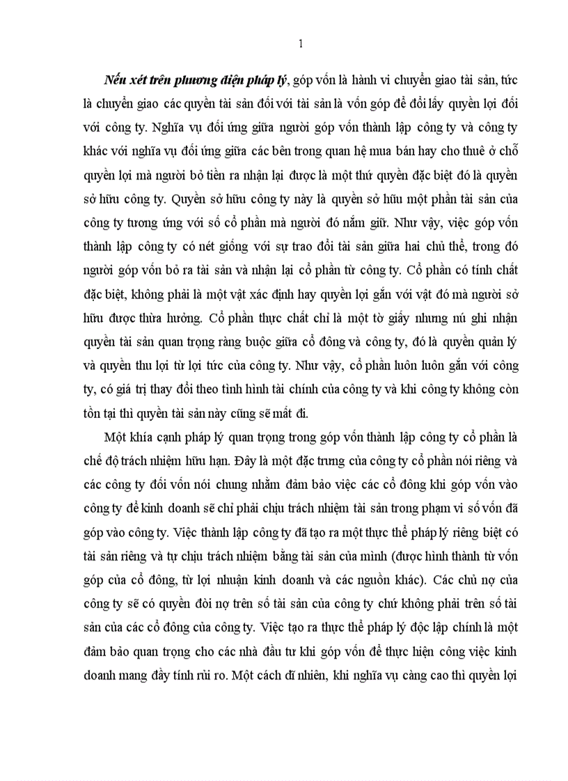 image for page Pháp luật hiện hành về góp vốn thành lập công ty cổ phần và một số kiến nghị nhằm hoàn thiện pháp luật về góp vốn thành lập công ty cổ phần 1